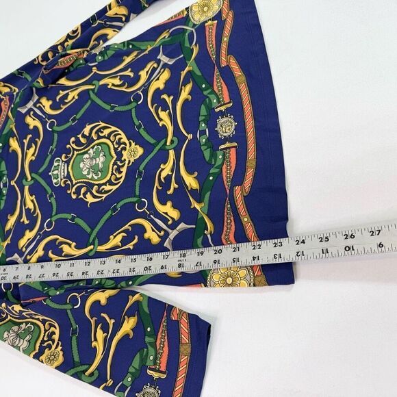 J.Mclaughlin Top Womens Large Blue Long-Sleeve Crew-Neck Blouse Catalina Cloth - Picture 4 of 9